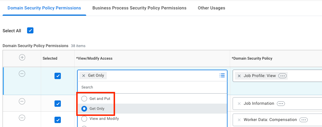 View/Modify Access
