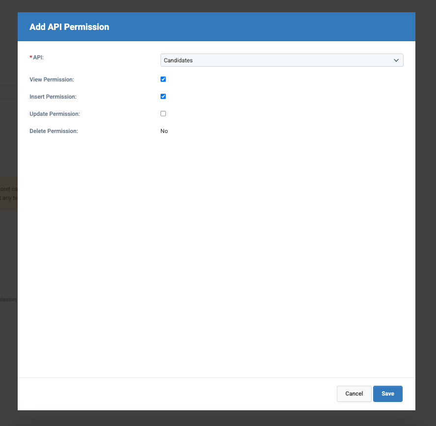 Generated API Key