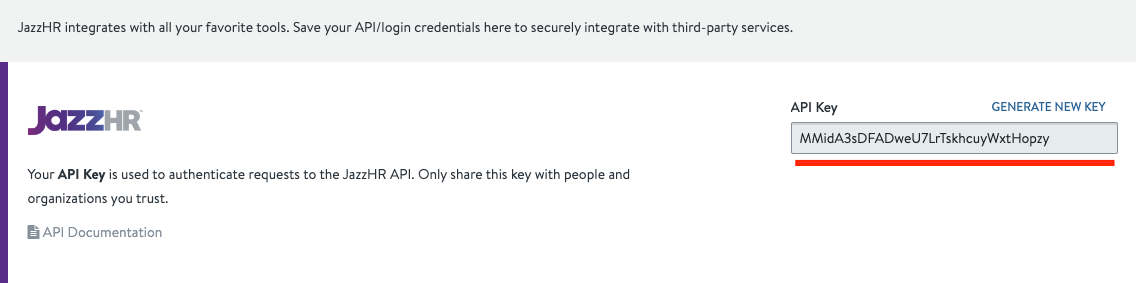 New API Key